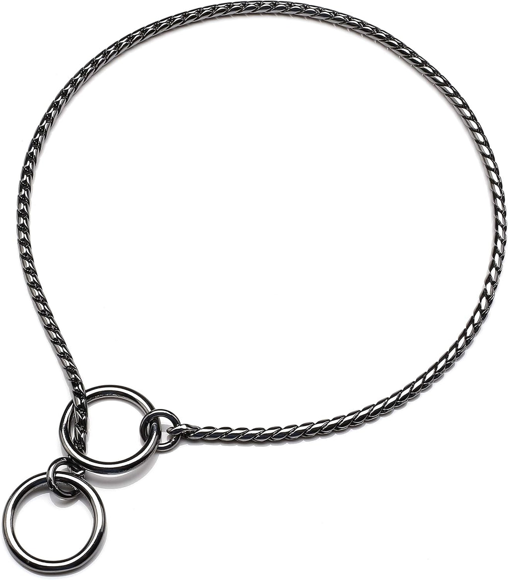 Mogoko Stainless Steel Dog Choke Chain Collar, Puppy Metal Snake Chain Pet Show Slip Collar Choker for Training Walking (Silver;20.0"*4.0mm) - Image 9