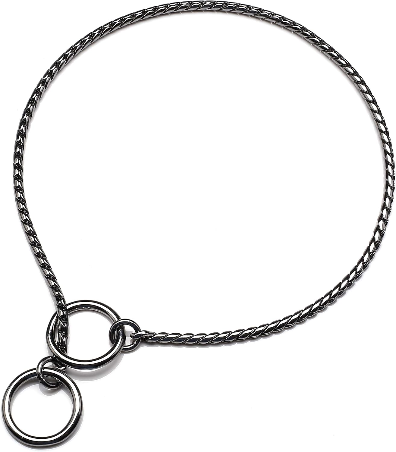 Mogoko Stainless Steel Dog Choke Chain Collar, Puppy Metal Snake Chain Pet Show Slip Collar Choker for Training Walking (Silver;20.0"*4.0mm) - Image 9