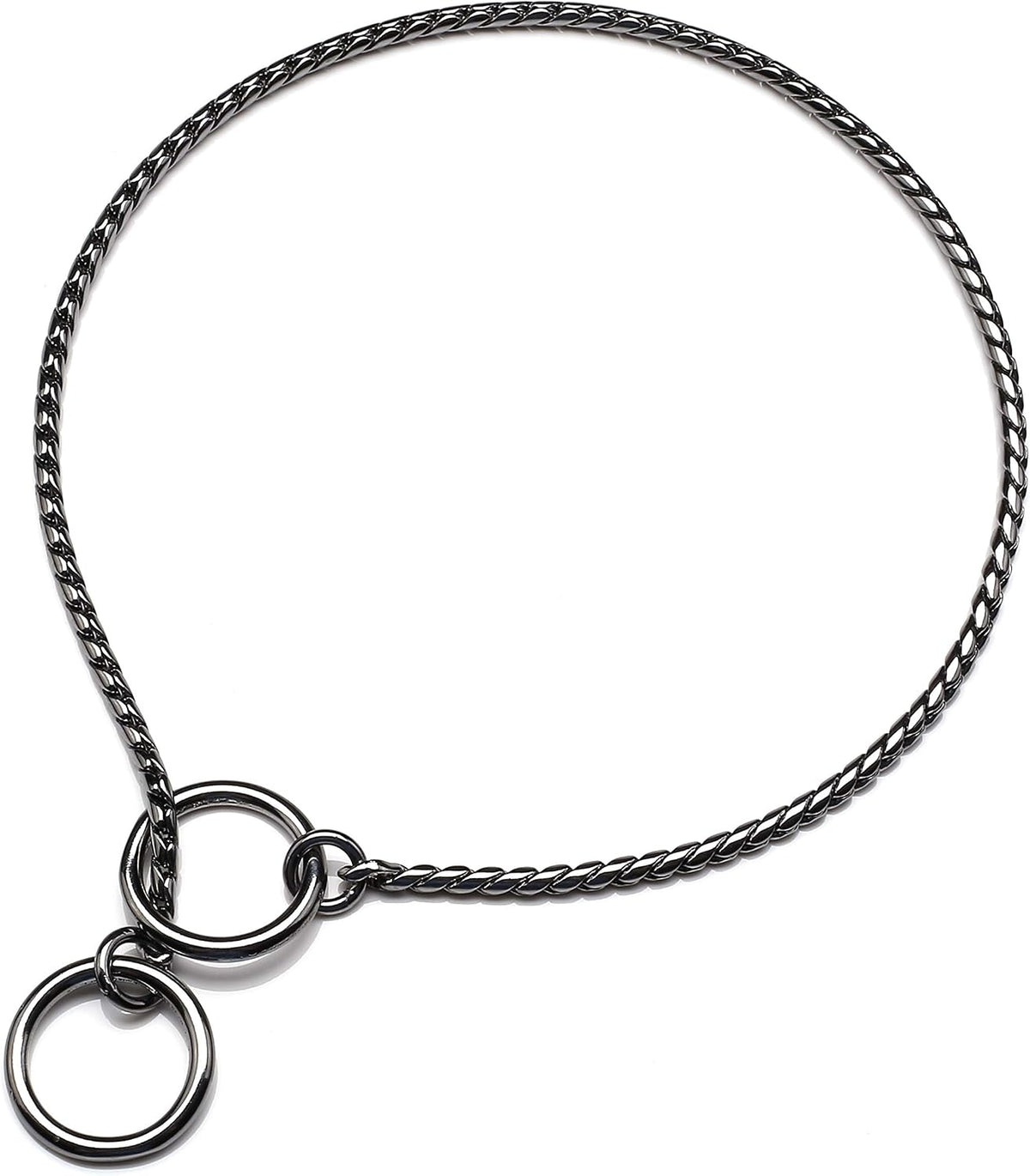 Mogoko Stainless Steel Dog Choke Chain Collar, Puppy Metal Snake Chain Pet Show Slip Collar Choker for Training Walking (Silver;20.0"*4.0mm) - Image 9