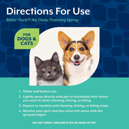 NaturVet Bitter Yuck spray label details