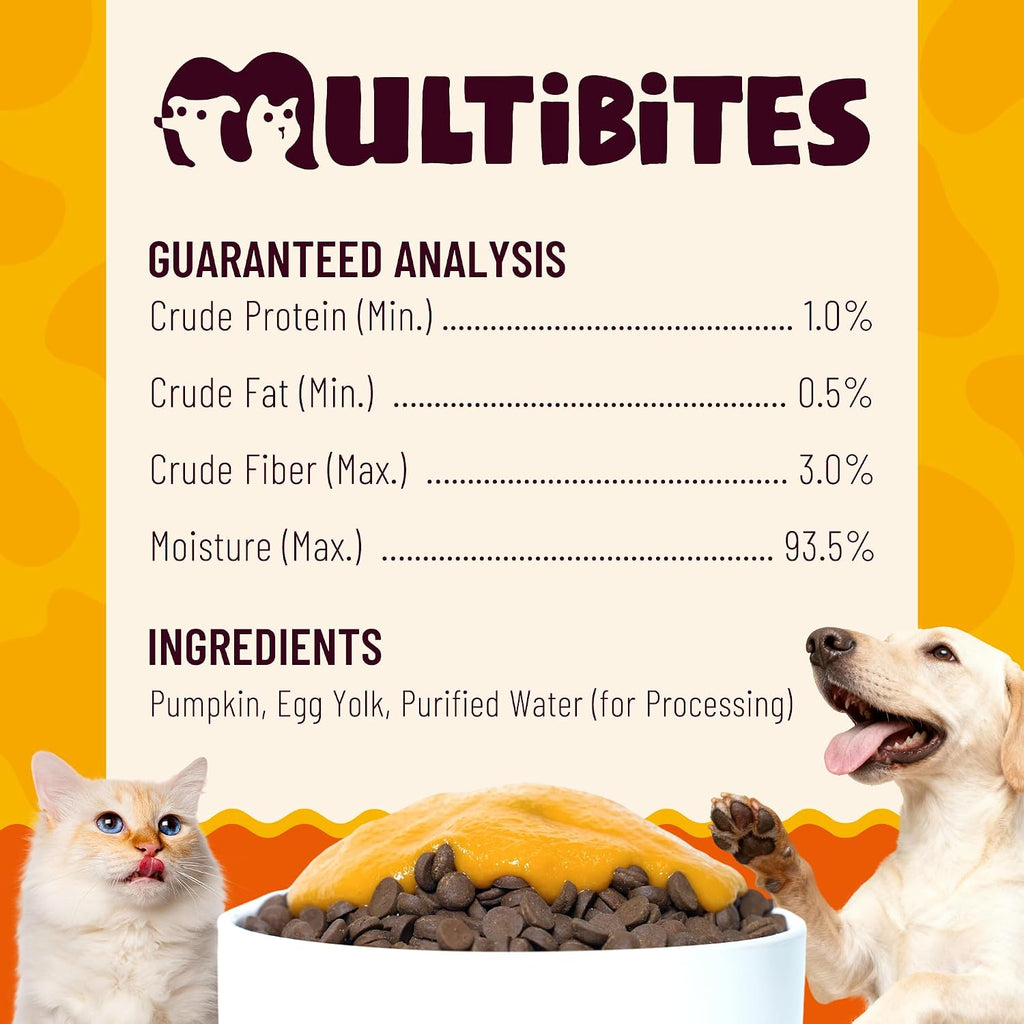 Multibites pumpkin puree individual serving pouches