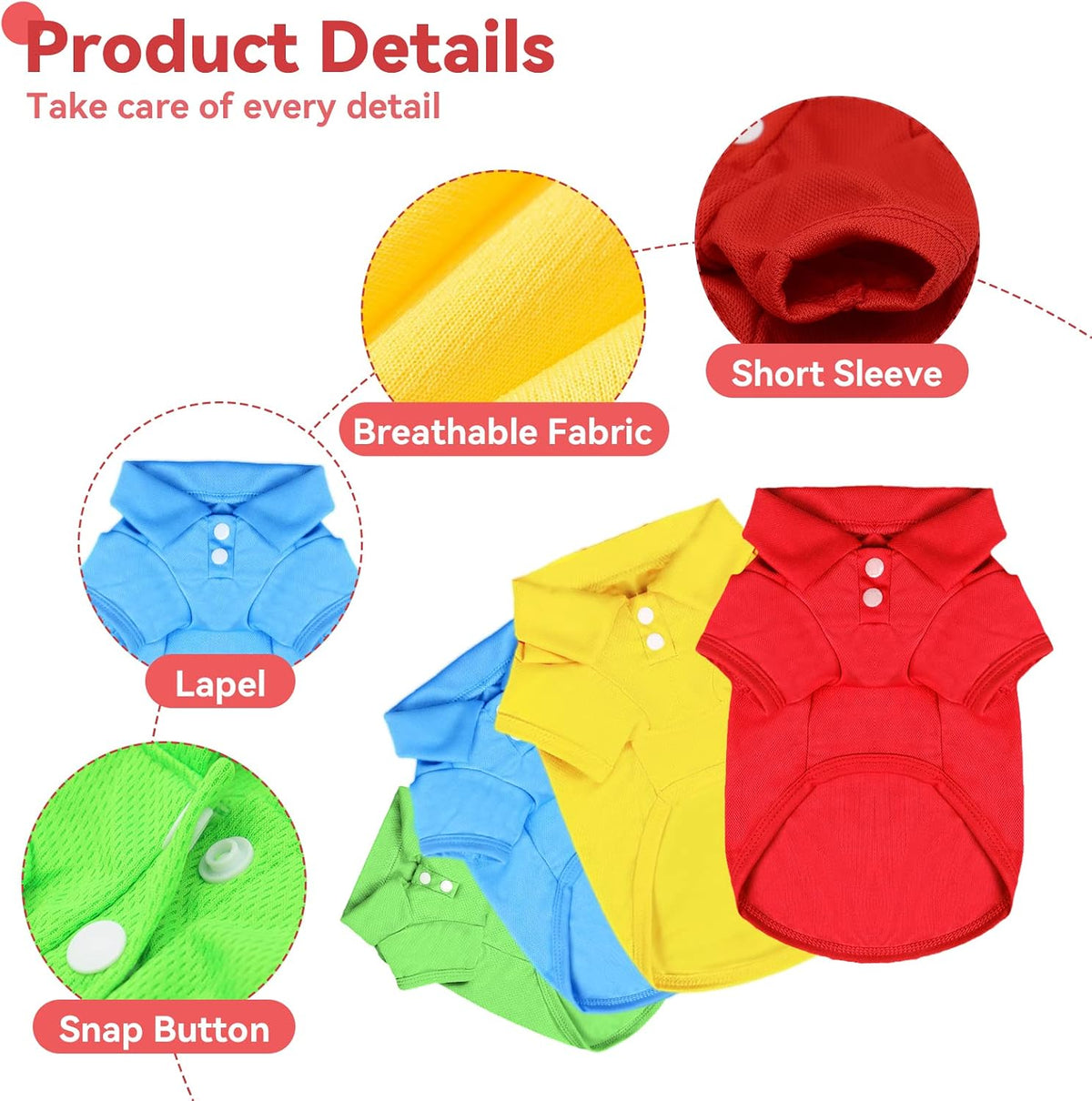 Dog shirt showing belly cut design for potty convenience