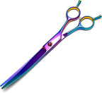 Dog Grooming Scissors, Curved Scissors for Dog Grooming, 7.9 inch, 30 Degree of Curved Blade,Light Weight, Stainless Steel Pet Shears for Trimming Face and Paws(Curved, Pitch-Black) - Image 12