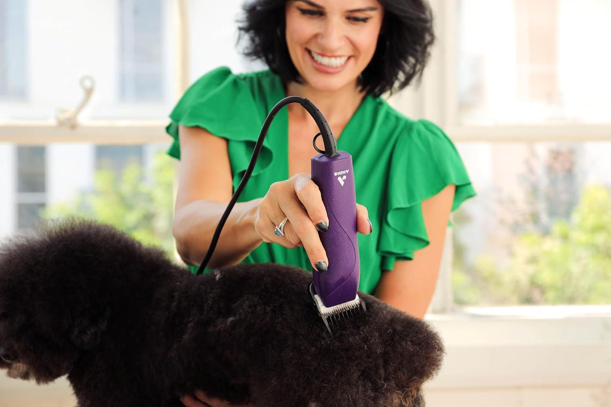 Heavy duty twelve foot corded pet clipper for dog grooming.