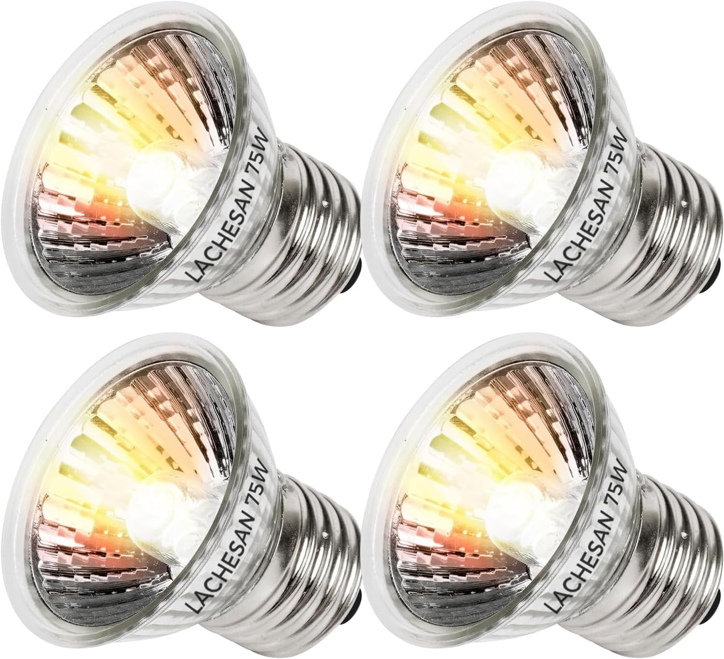 Lachesan imported reptile basking heat lamp four bulb collection for amphibian cages.