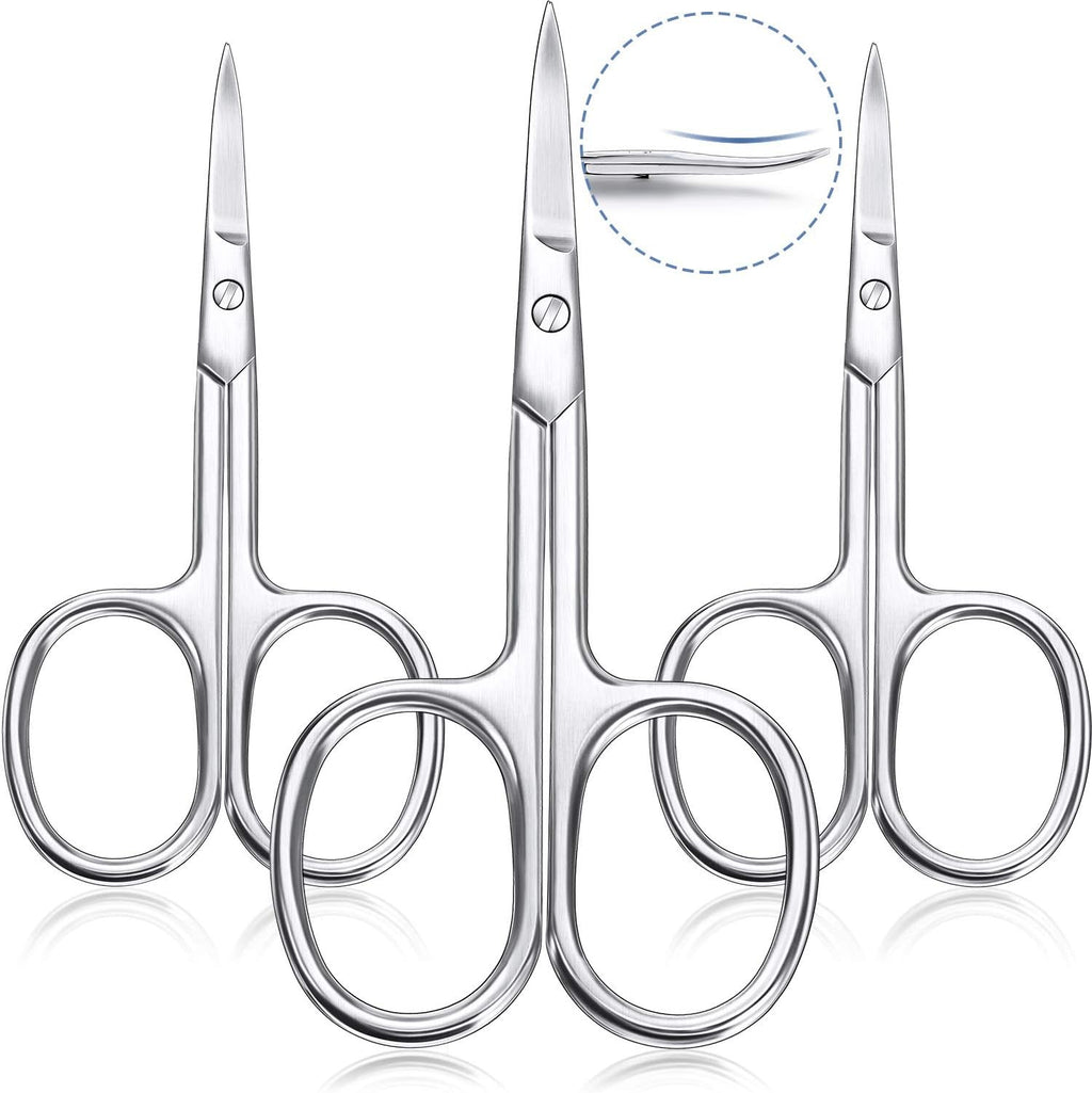 Mudder stainless steel curved cuticle scissors front view showing premium polished finish.