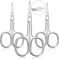 Mudder stainless steel curved cuticle scissors front view showing premium polished finish.