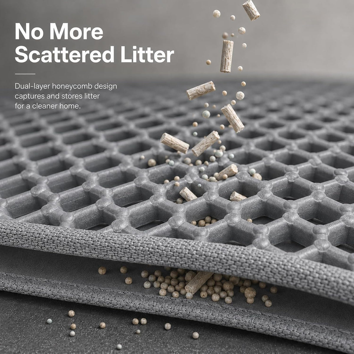 Flasidu pet litter catcher mat non slip backing overview