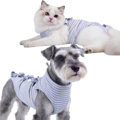 Four piece Lamiaraga cat recovery suit set