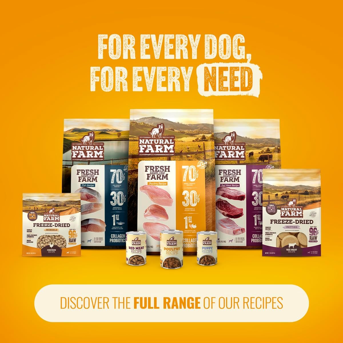 Natural Farm Freeze-Dried Chicken Patties for Dogs - 96% Raw Chicken & Organs, Complete Meal or Food Topper, Grain-Free, Gluten-Free, Probiotics for Digestion, All Life Stages - 14oz Bag - Image 9