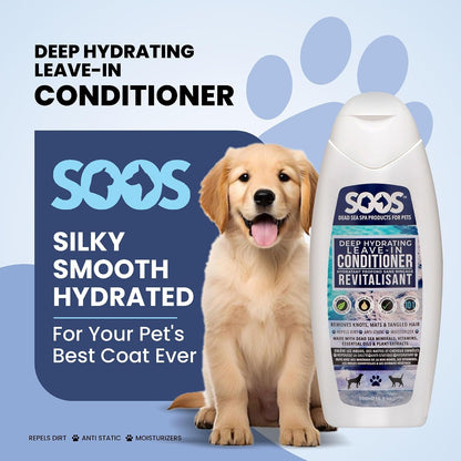 SOOS dogs and cats deep hydrating skin moisturizer back label info