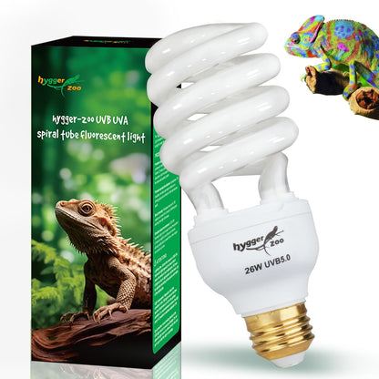 UVB Bulb for Reptiles, 5.0 13W UVB Light for Reptiles, Hygger zoo UVA UVB Reptile Light Bulb Reptile UVB Bulb UVB Light for Hermit Crab Snake Chameleon Reptile Lamp Terrarium Lamp for Tropical Reptile - Image 11