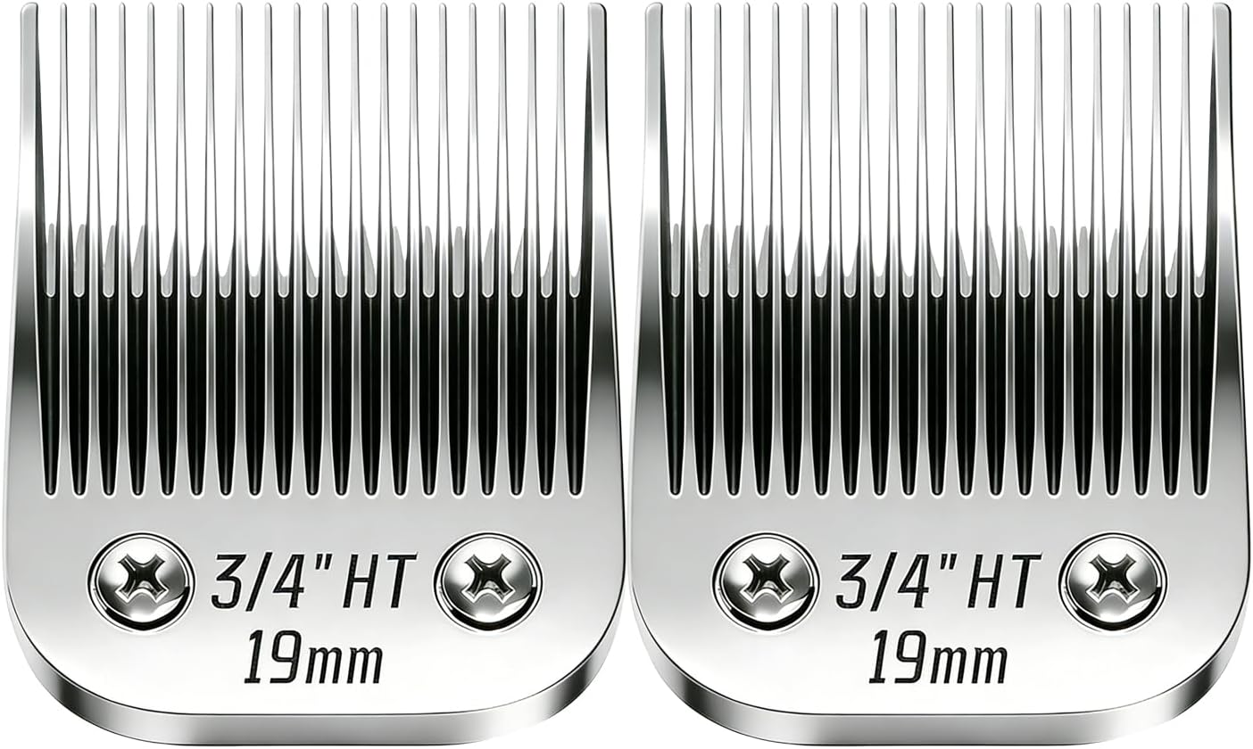 4pcs Dog Grooming Blades Compatible with Andis Dog Clippers,Detachable Ceramic Blade & Stainless Steel Blade (3FC+4FC+5FC+7FC) - Image 11