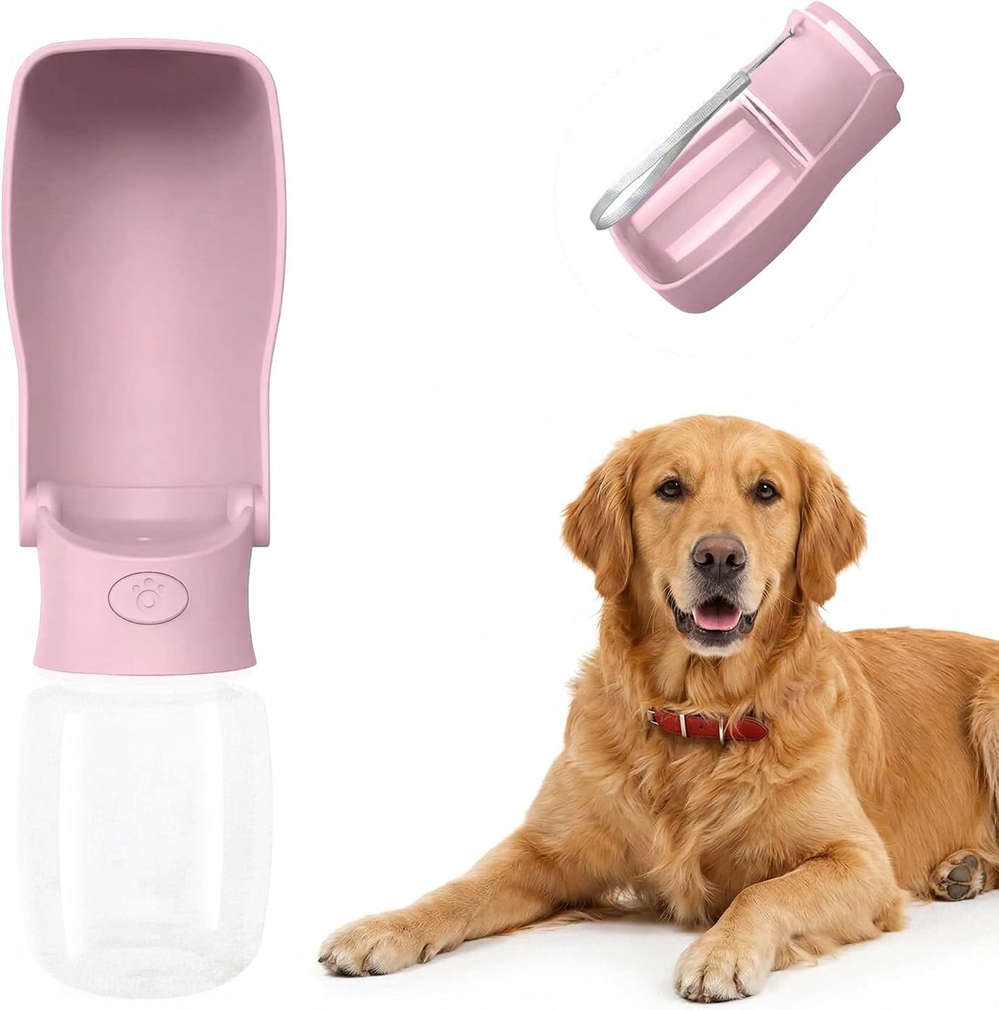 Portable Dog Water Bottle Dispenser [Leak Proof & Foldable] Dog Travel Water Bottle Bowl Accessories for Puppy Small Medium Large Dogs Pet Water Bottles for Dogs Walking Outdoor Hiking 19OZ - Image 14
