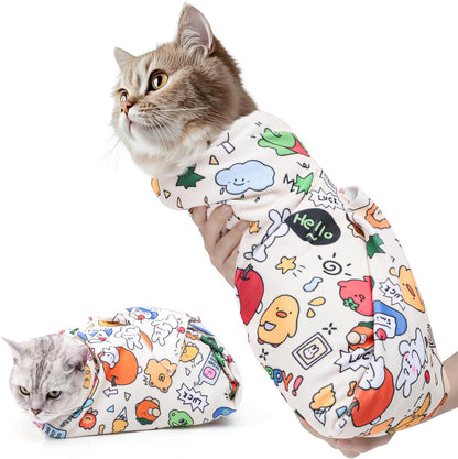 USA imported professional cat care swaddle for stress free trimming.