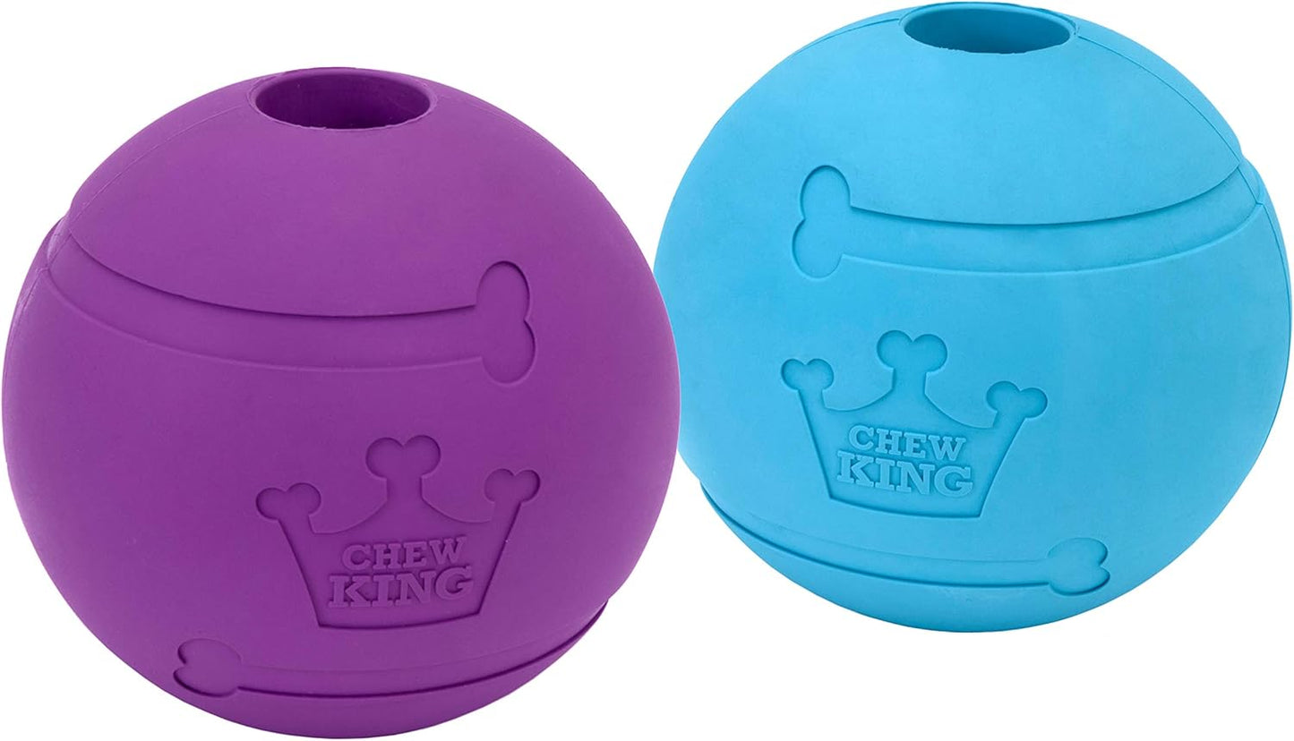 Chew King Fetch Balls Extremely Durable Natural Rubber Toy Pack of 3 - 3 inch Balls (CM-0263-CS01) - Image 9
