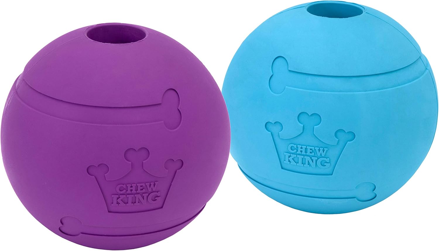 Chew King Fetch Balls Extremely Durable Natural Rubber Toy Pack of 3 - 3 inch Balls (CM-0263-CS01) - Image 9