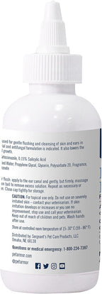 PetArmor dog and cat ear cleaner ingredient label