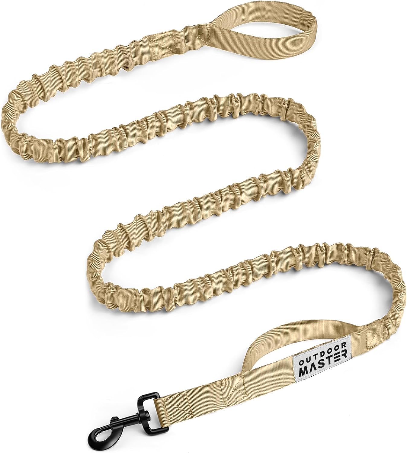 OutdoorMaster Bungee Dog Leash, Heavy Duty Dog Leash with Shock Absorption, 2 Padded Handles Training Leash, Improved Dog Safety and Comfort - Black Upgraded, 6 FT - Image 13