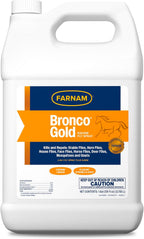 Farnam Bronco Gold horse fly spray front view gallon bottle