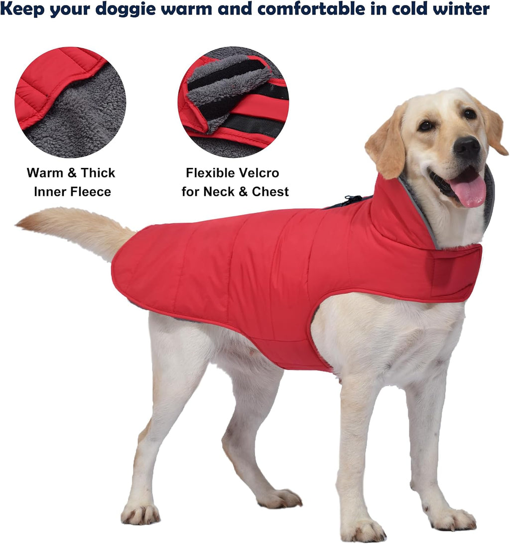 Back view of Petglad dog vest showing leash hole and pocket