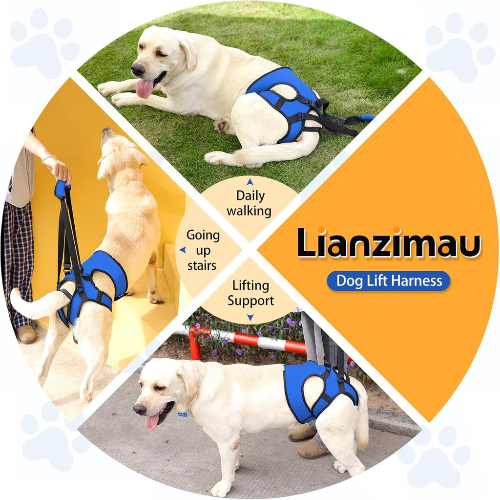 Lianzimau dog sling showing four-point pressure distribution