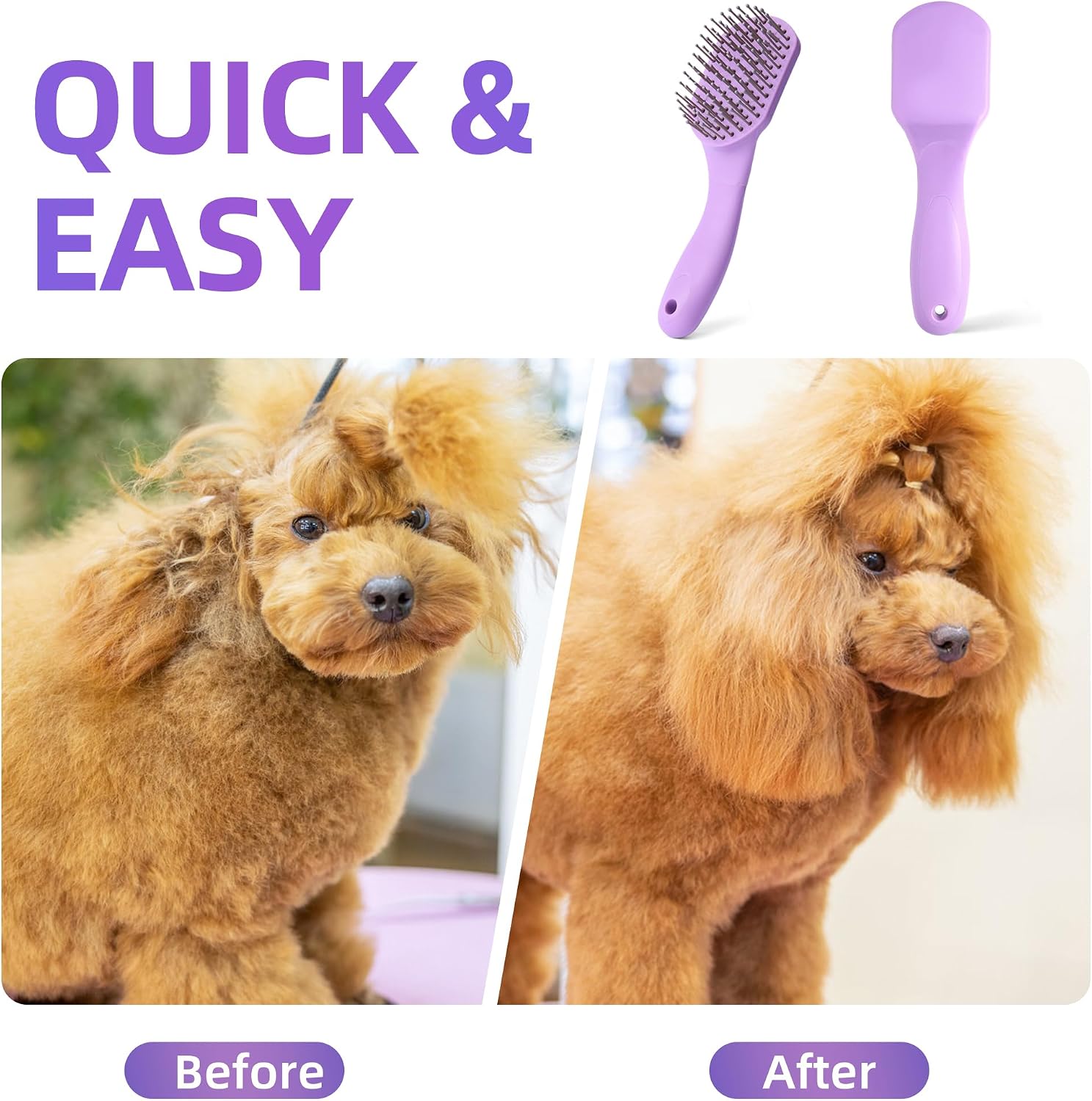 Professional shedding tool for long haired dogs and horses