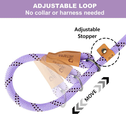 Petarea no pull dog leash loop mechanism designed for collarless walking.