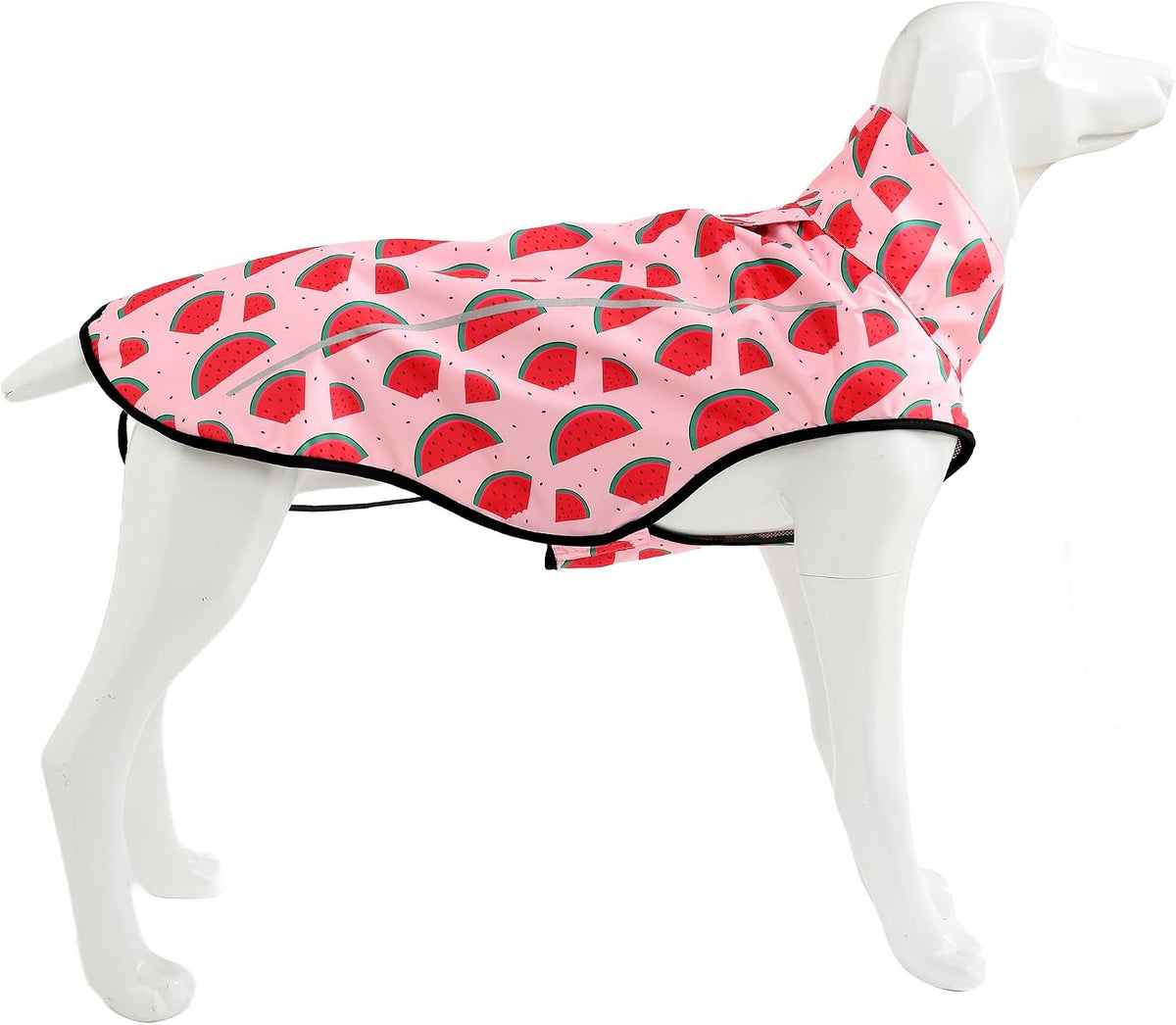 Mile High Life Dog Raincoat, Adjustable Waterproof Reflective Rain Jacket for Small Medium Large Dogs, Lightweight Breathable Pet Rain Coat with Leash Hole(Hot Pink,M Chest 26-32") - Image 15