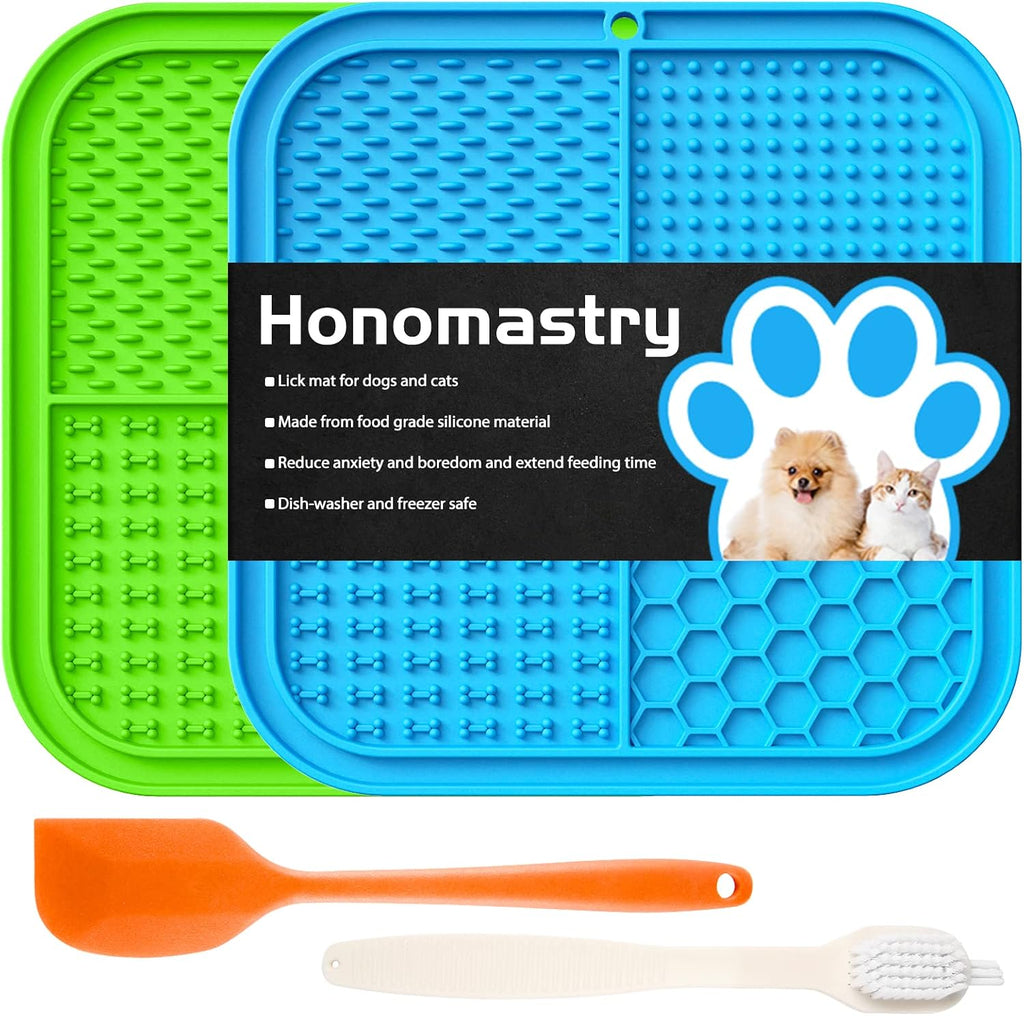 Honomastry Lick Mat for Dogs front view with suction cups