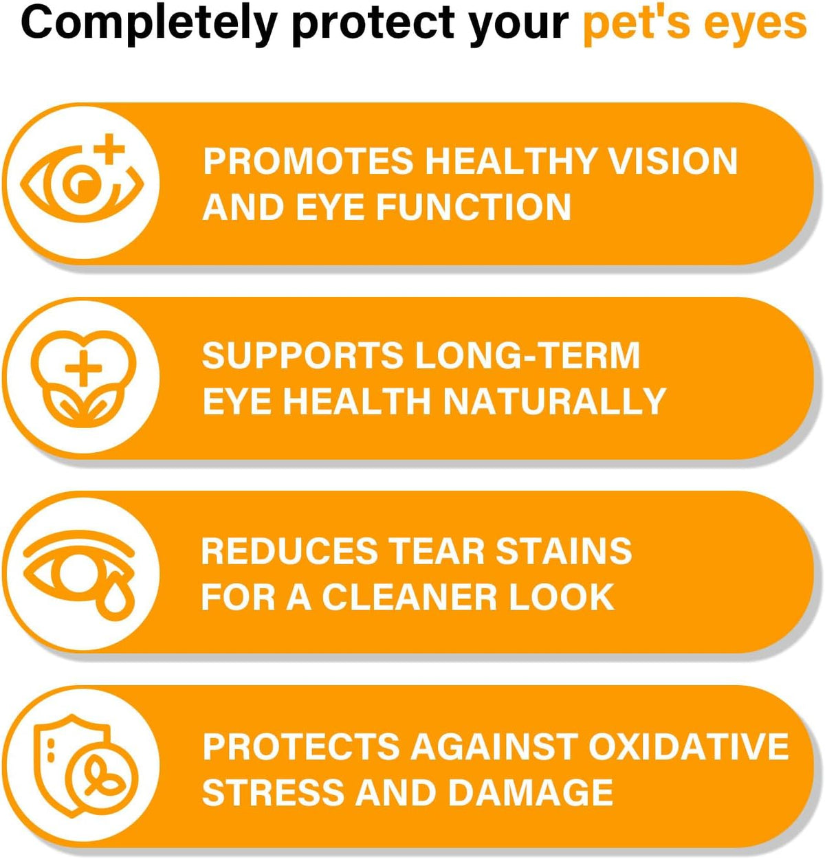 Nutridog 120 count container for senior dog cataract and dry eye relief