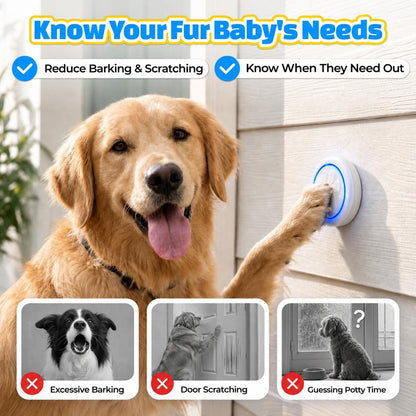 Anyfree dog potty training bell receiver and button set