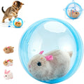 Sidmund interactive self-rolling cat ball blue mouse front view