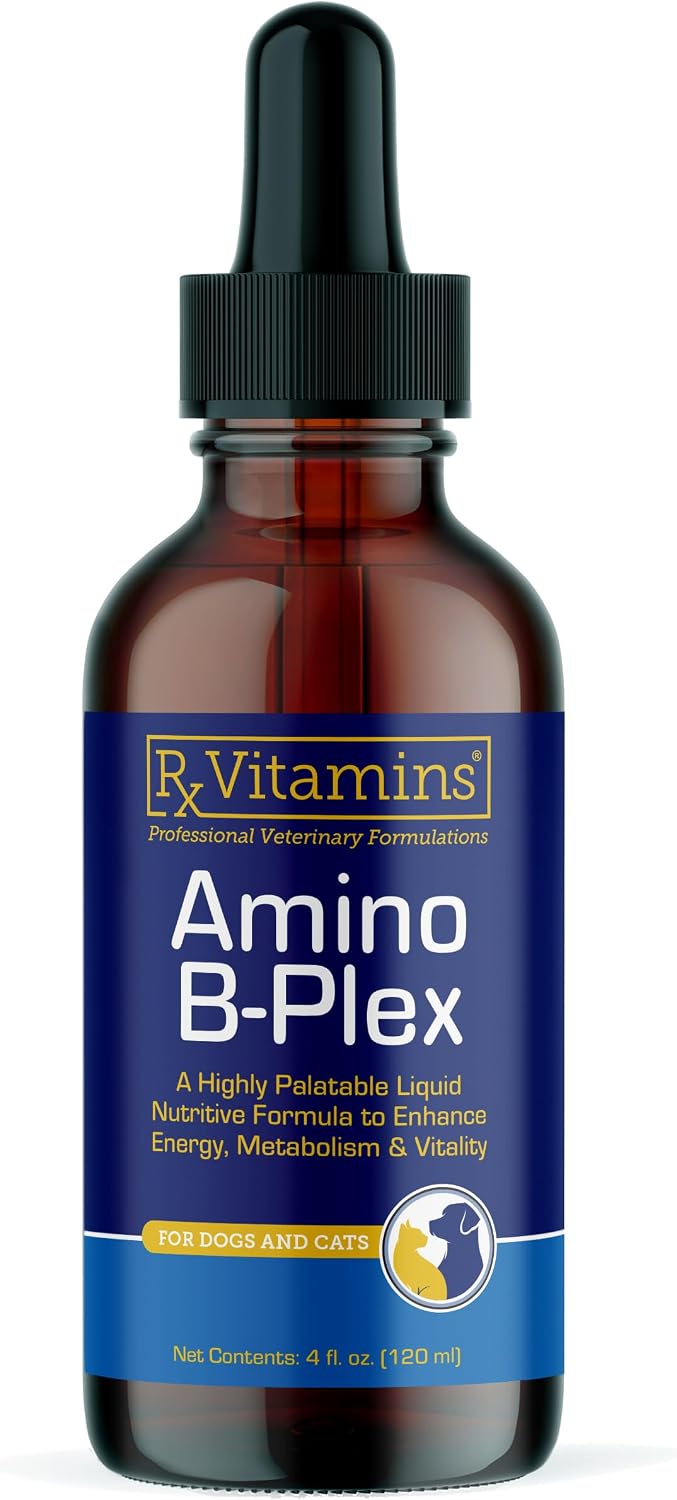 Rx Vitamins Amino B-Plex Cat & Dog Supplement - Vitamin B Complex Liquid Plus Amino Acids for Dogs & Cats - Appetite Booster and Cat & Dog Weight Gainer - Supplements & Vitamins - 8 oz - Image 10