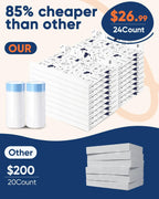 KropBom twenty-four pack litter liner setup with cardboard base