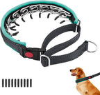 Martingale No Pull Dog Collar for Large Medium Small Dogs, Heavy Duty Nylon Reflective Adjustable Anti Pull Slip Collar with Buckle for Training Walking M Black Hot Pink - Image 13