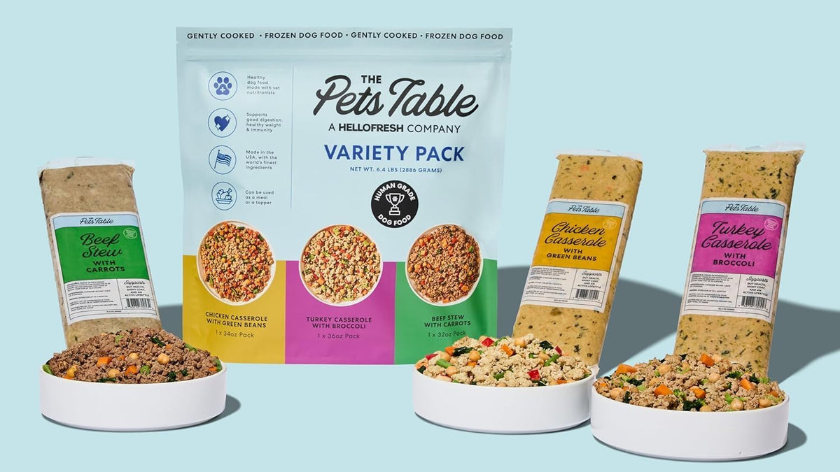 The Pets Table dog food pouches variety set