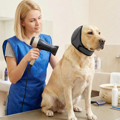 Faluckyy dog ear muffs preventing aural hematoma through the anti-shake chin strap design.