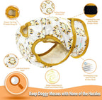 Langsprit leakproof female puppy heat panties showing adjustable snap buttons.