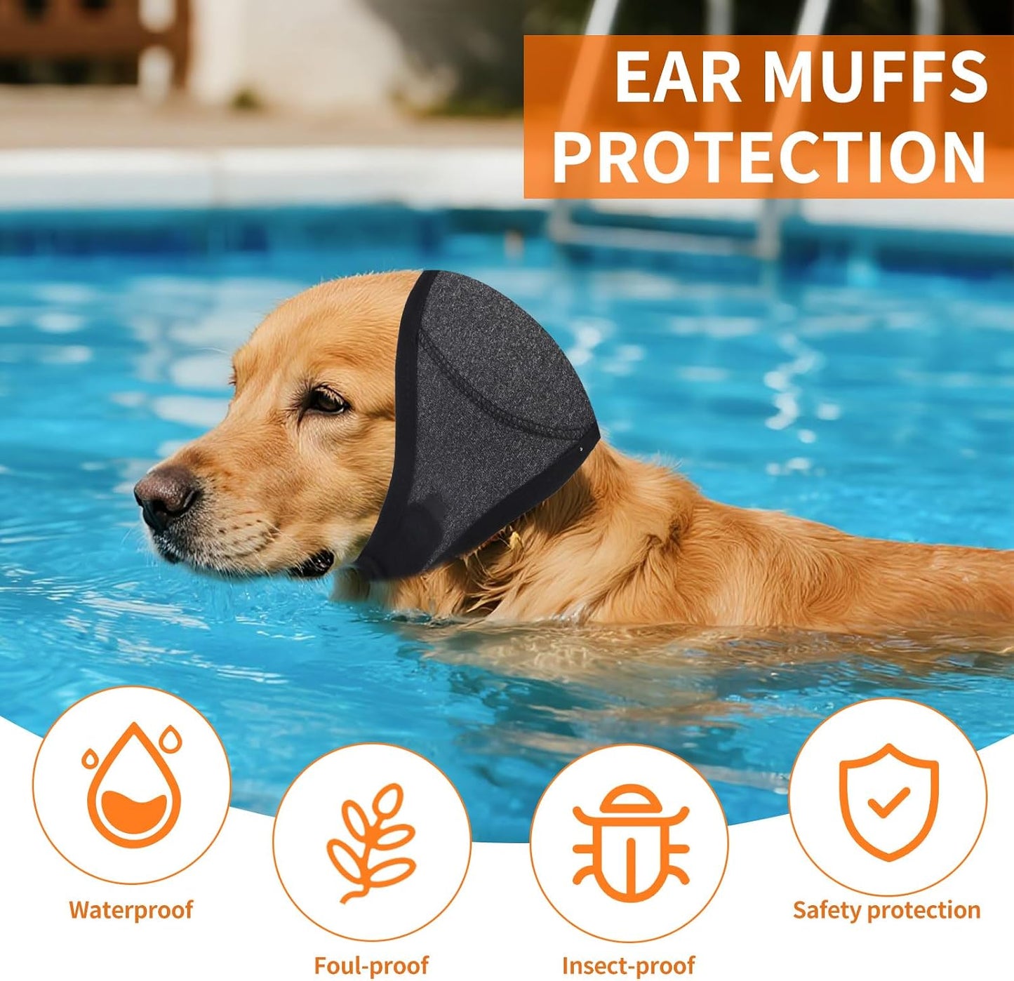 Small size dog ear cover for anxiety relief