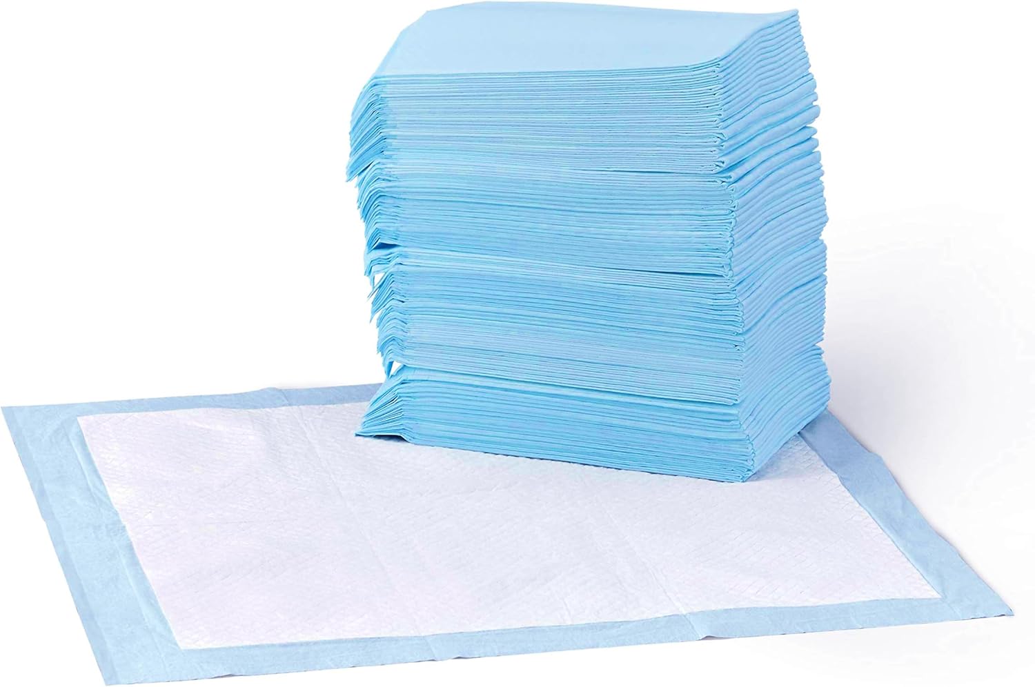 Housebreaking puppy pads spread out in a home living room