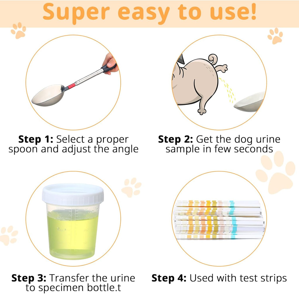 One hundred pieces pet urine diagnostic test strips for home wellness tracking