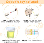 One hundred pieces pet urine diagnostic test strips for home wellness tracking