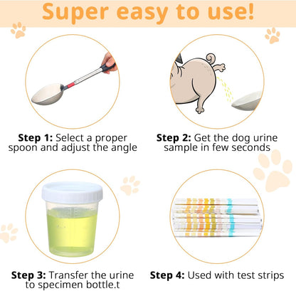 One hundred pieces pet urine diagnostic test strips for home wellness tracking