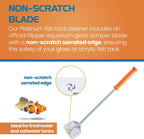 Aquarium glass and acrylic cleaner tool with card blade slot