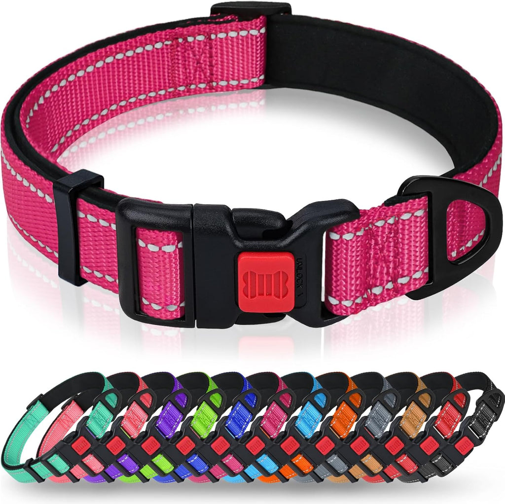 Taglory dog collar red variant full view