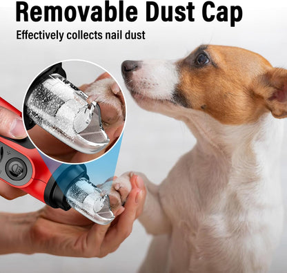 Side view of Casfuy rechargeable electric pet nail groomer