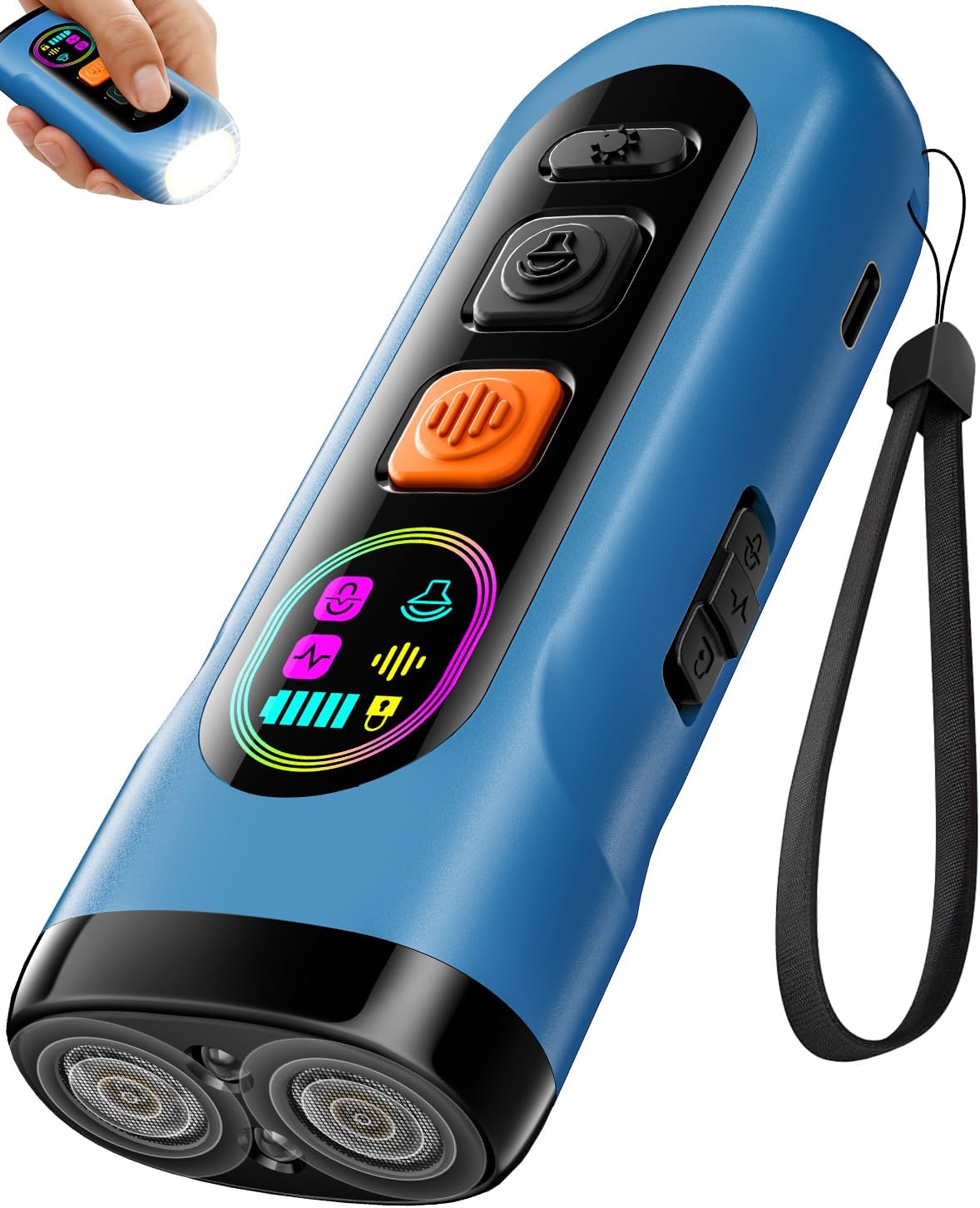 SEDULAN Dog Bark Deterrent Devices Anti Barking Device for Dogs Ultrasonic Bark Stopper Portable Dog Training Tool Indoor Outdoor Up to 50ft Correct Bad Behavior of Own or Neighbor's Dog (Orange) - Image 11