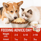 Nutritional benefits graphic for Antarctic krill pet food topper