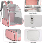 SSAWcasa pet travel backpack showing the expanded back tent